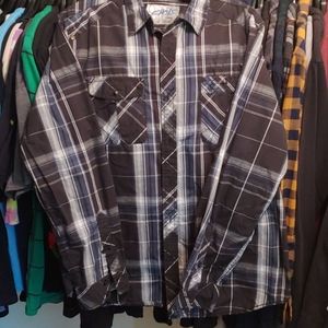 Chalc by Fame Jeans Inc Plaid Button Up